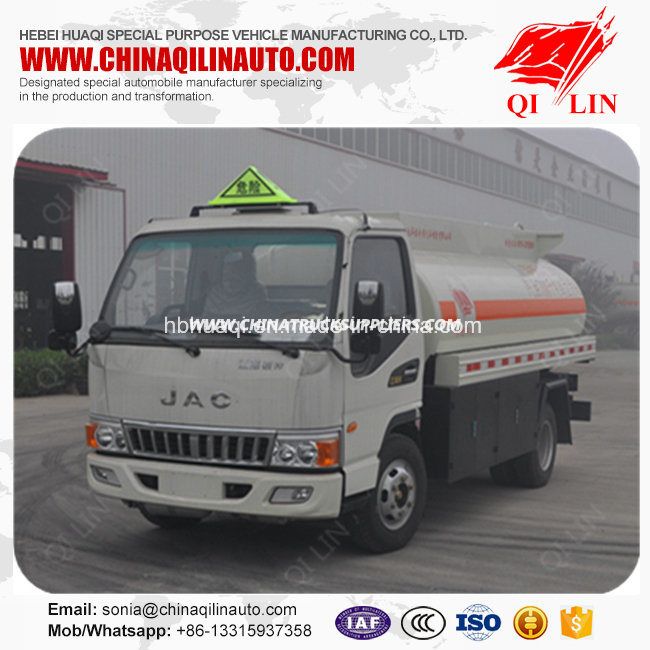 2 Axles Refueling Tanker Truck with ABS Braking System 