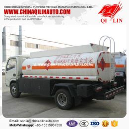 Overall Dimension 5995mm*2000mm*2500mm Refuel Oil Tanker Truck for Sale