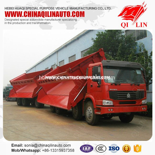 HOWO 8X4 40t Payload Side Dump Tipper Truck 