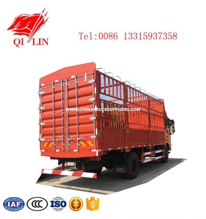 8 Tons Payload Fence Cargo Truck for Food Transport 