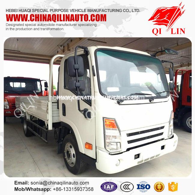 Cheap Price 4X2 Breast Board Cargo Truck with Isuzu Engine 