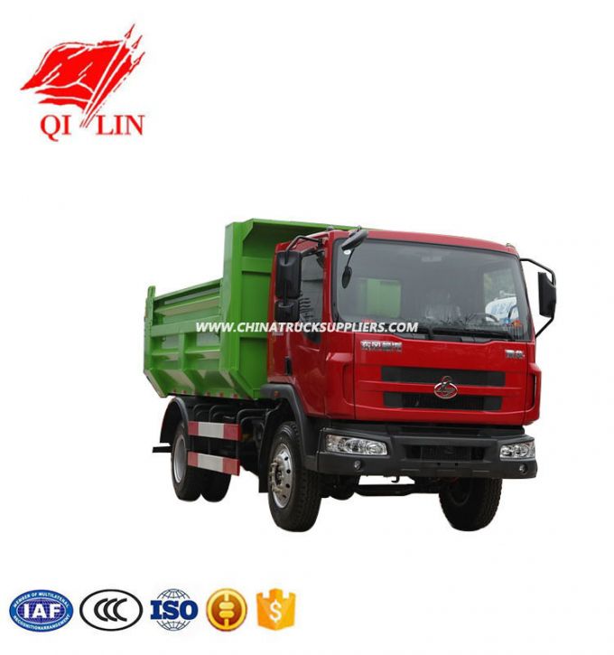 3600mm Wheelbase and Rated Payload 5 Ton with Middle Top Hydraulic Cylinder Dumper Truck 