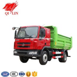 One and a Half Cab Rated Payload 5 Ton with Middle Top Hydraulic Cylinder Dump Truck