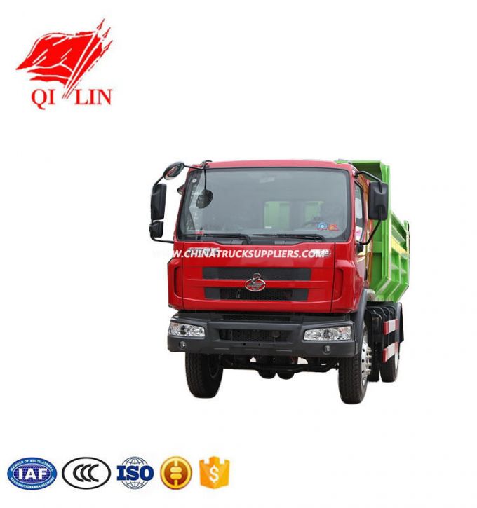 4*2 Drive Form and One and a Half Cab with Middle Top Hydraulic Cylinder Dumper Truck 