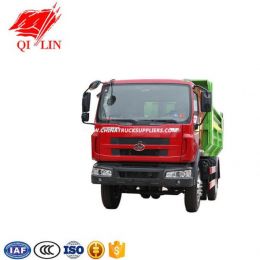 4*2 Drive Form and One and a Half Cab with Middle Top Hydraulic Cylinder Dumper Truck