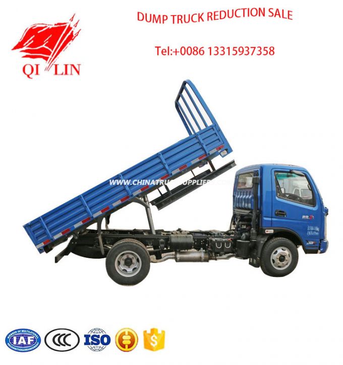 4*2 Drive Form Qilinbrand with Middle Top Hydraulic Cylinder Dump Truck for Cheaper Price Sale 