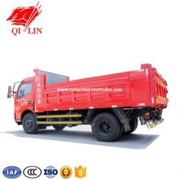 4*2 Dongfeng Chassis Wheelbase 3300mm with Middle Top Hydraulic Cylinder Dump Truck