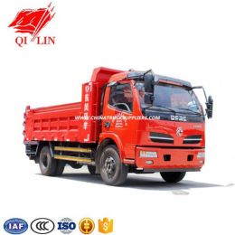 Dongfeng Chassis 130 HP with Middle Top Hydraulic Cylinder Tipper Dumper Truck