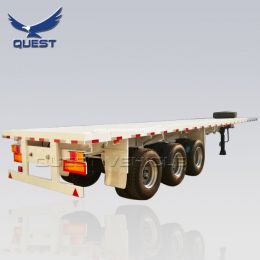 40 Tons 40FT Container 3 Axles Flatbed Semi Trailer