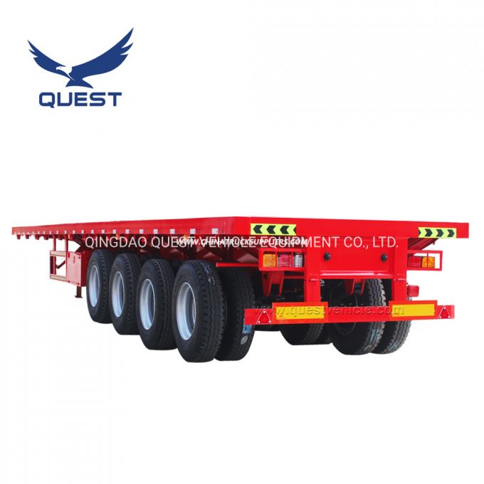 4axles 80ton 45FT 40FT 48FT Flatbed Platform Container Semi Trailer 