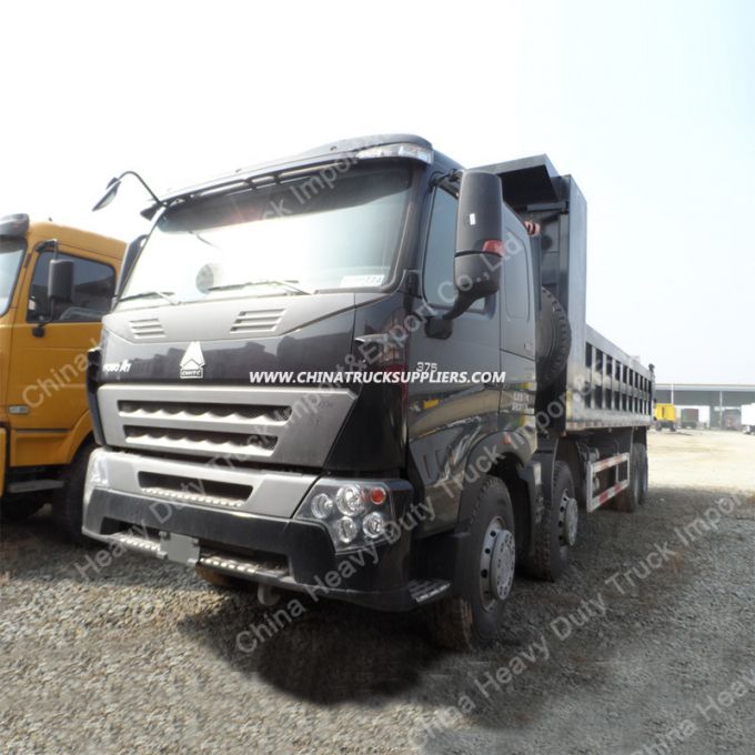 12 Wheels A7 8X4 Tipper 50 Ton Dump Truck with LHD/Rhd 