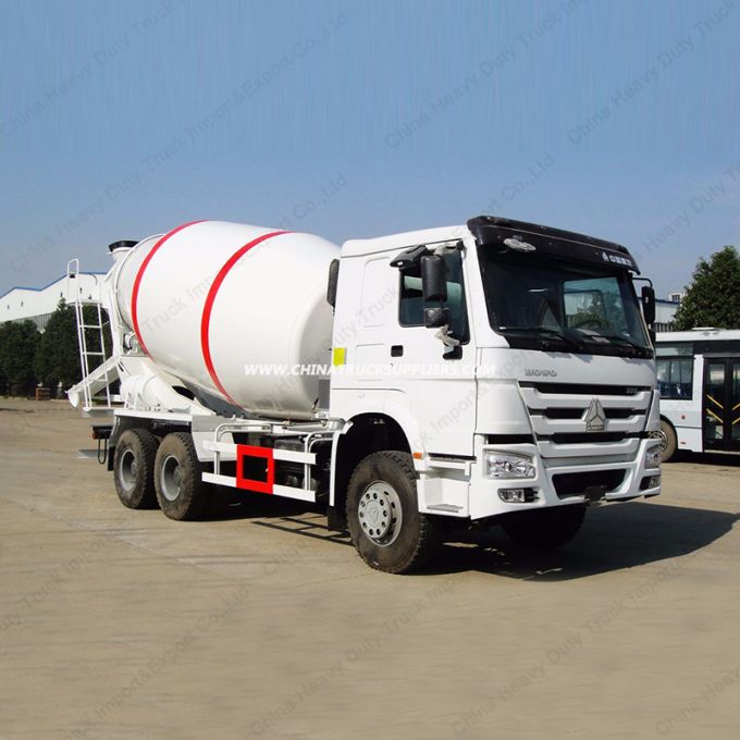 Air Suspended Seats 336HP HOWO 6X4 8 Cbm Concrete Mixer Truck 