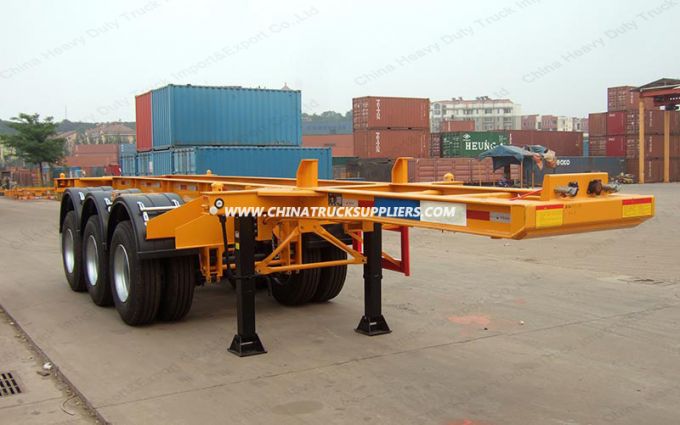 2018 Hot Sale 40FT Container Chassis Skeleton Semi-Trailer Truck 