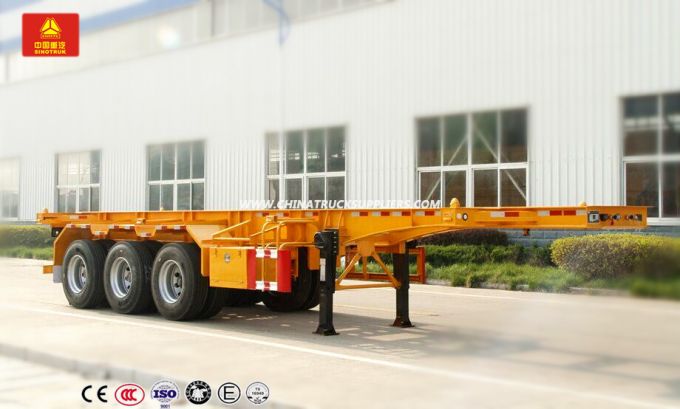 Sinotruk Widely Used Skeleton Semi-Trailer with 20-50FT Optional 