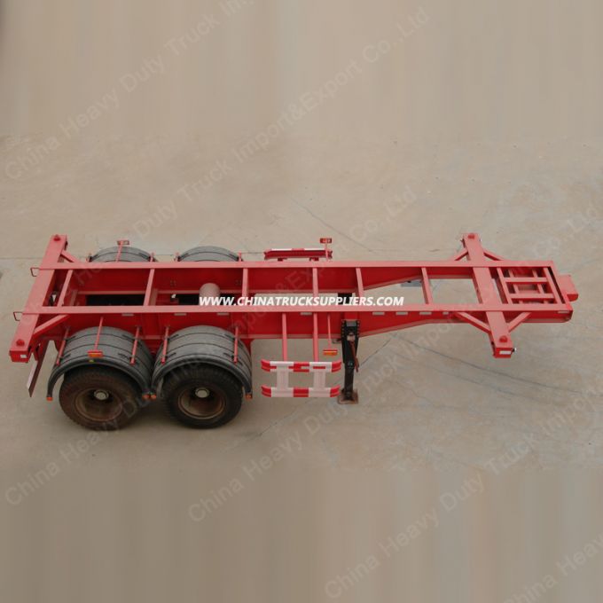 2axle Skeleton Container Chassis or Container Semi Trailer for Sale 