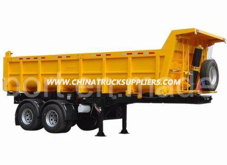 2 Axles Wanhua Dump Truck Trailer for Sale 