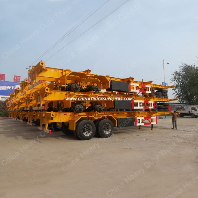 20′ and 40′ Skeleton Container Carrier Semi Trailer 