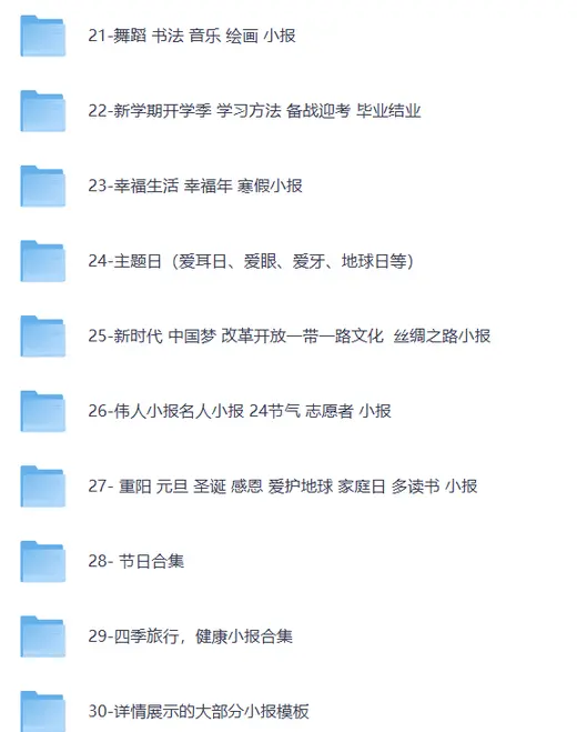 《小学生手抄报模板》合集 / 海量手抄报、小报、WORD电子模板图片 4