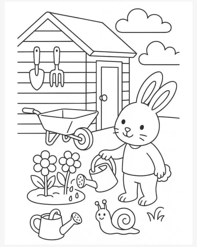 100+个动物简笔画手绘线稿，可打印涂色图片 2