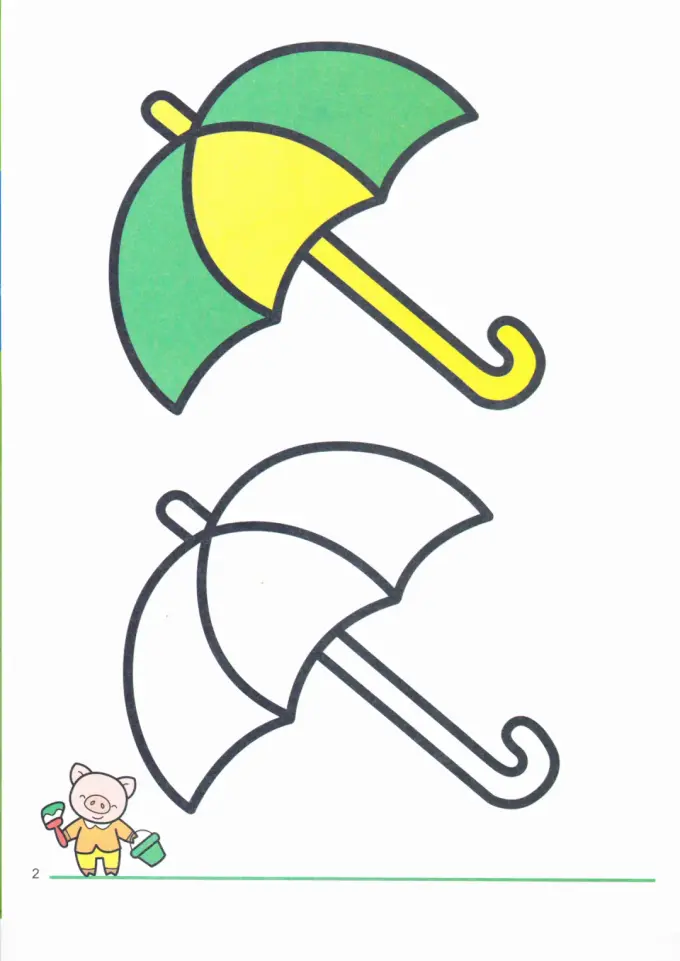 3000张适合儿童幼儿涂色的简笔画模板(A4可打印) 图片 4