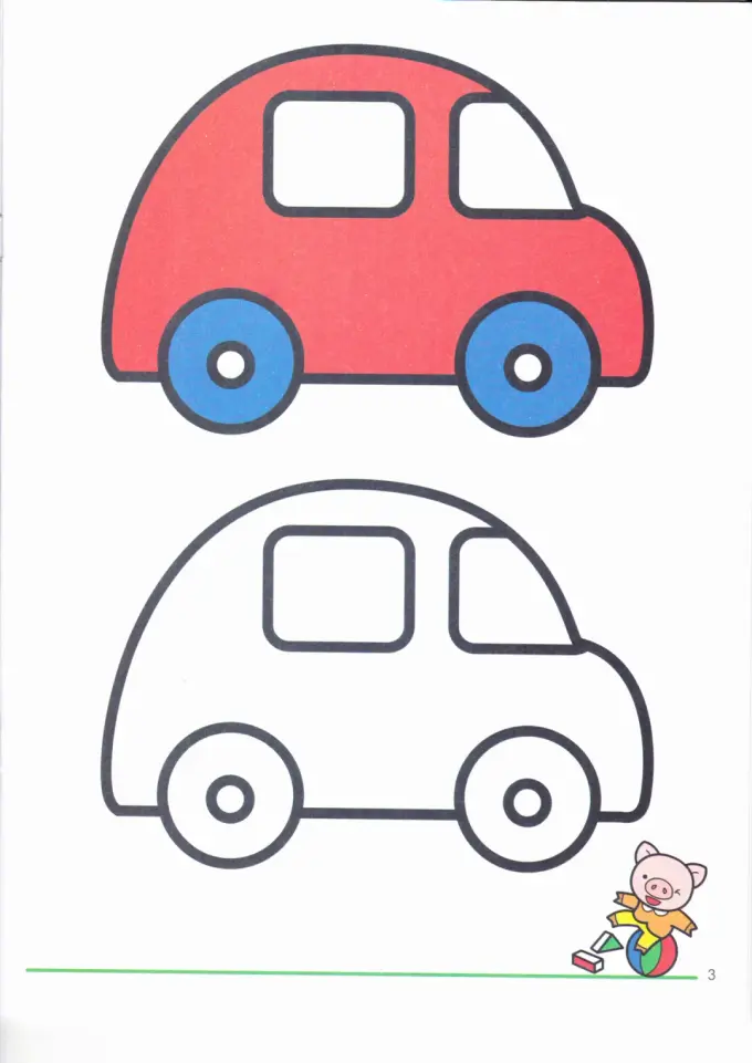 3000张适合儿童幼儿涂色的简笔画模板(A4可打印) 图片 5