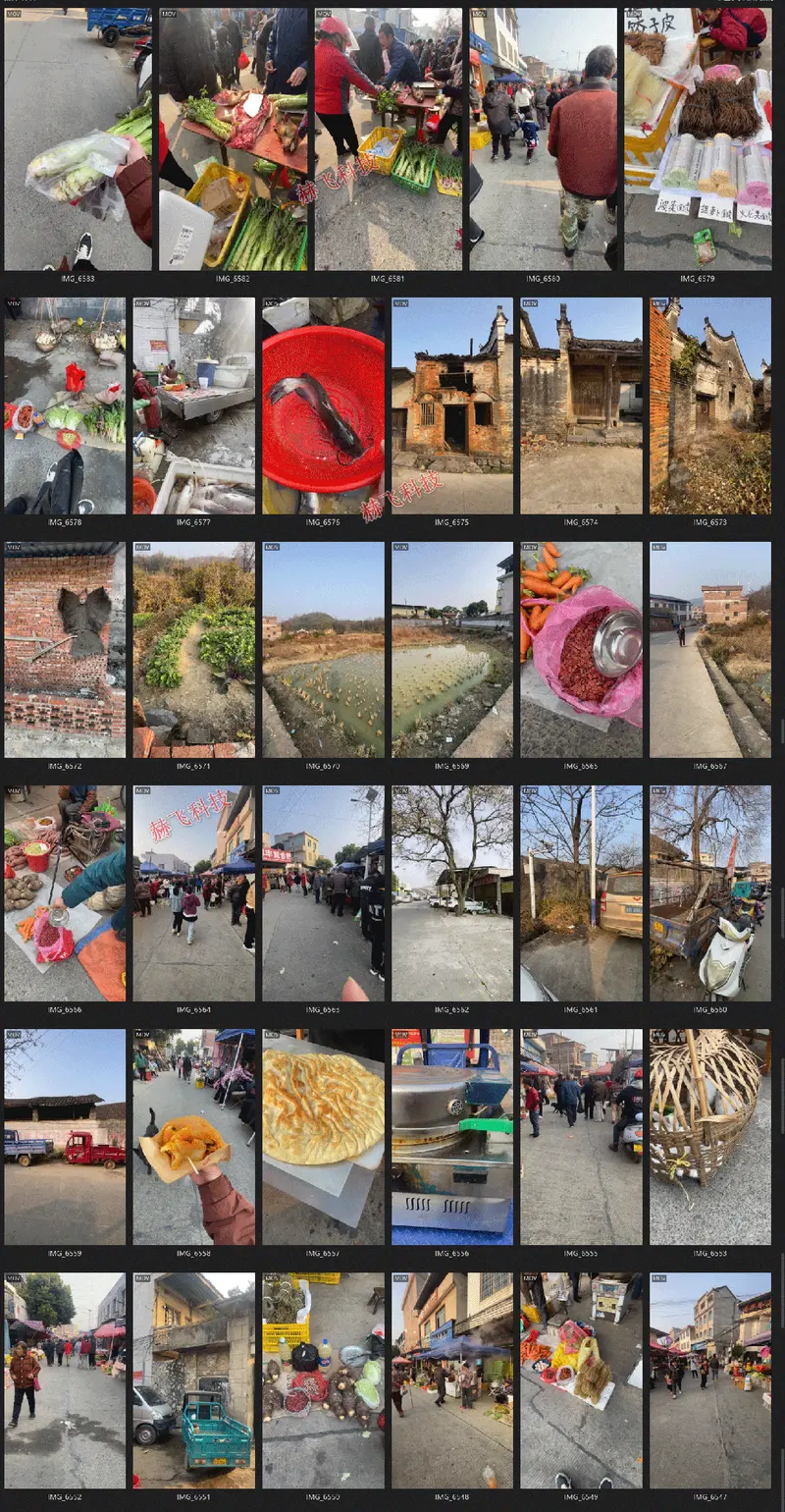 无版权农村赶集视频素材免费下载 自媒体必备图片 1