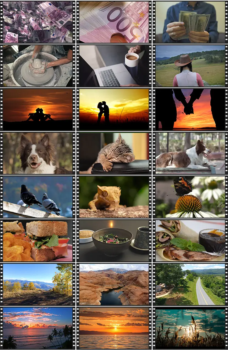 1602个横竖屏超高清可商用视频素材 4K/2k/1080p分辨率 MP4格式图片 6