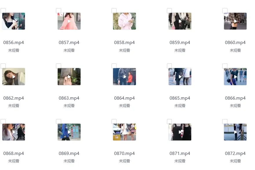 随拍街头美女视频素材合集分享图片 2