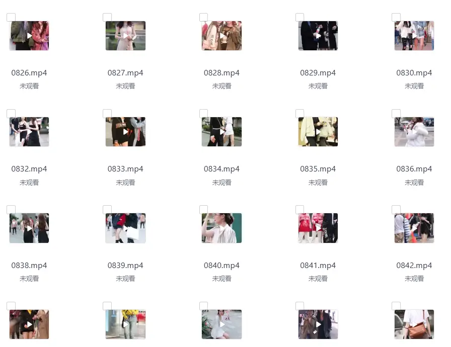 随拍街头美女视频素材合集分享图片 3