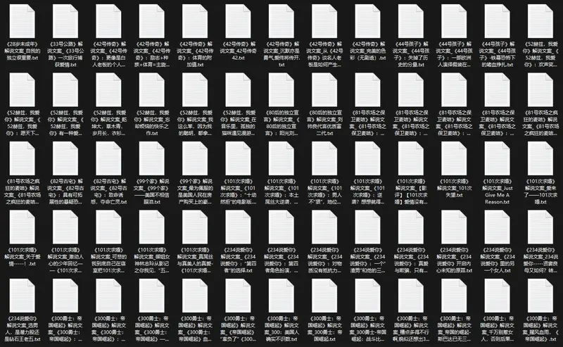 30000多份影视剧解说文案素材免费分享图片 4