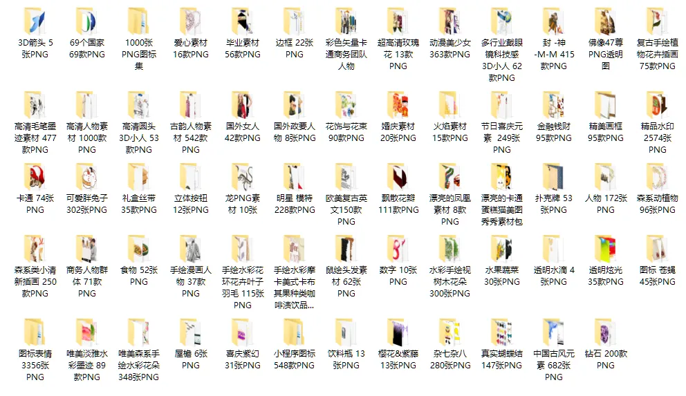26000款商用级PNG免抠设计素材分享