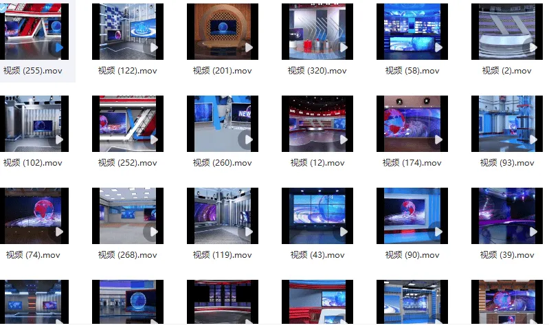 690款虚拟演播室直播背景素材免费下载图片 2