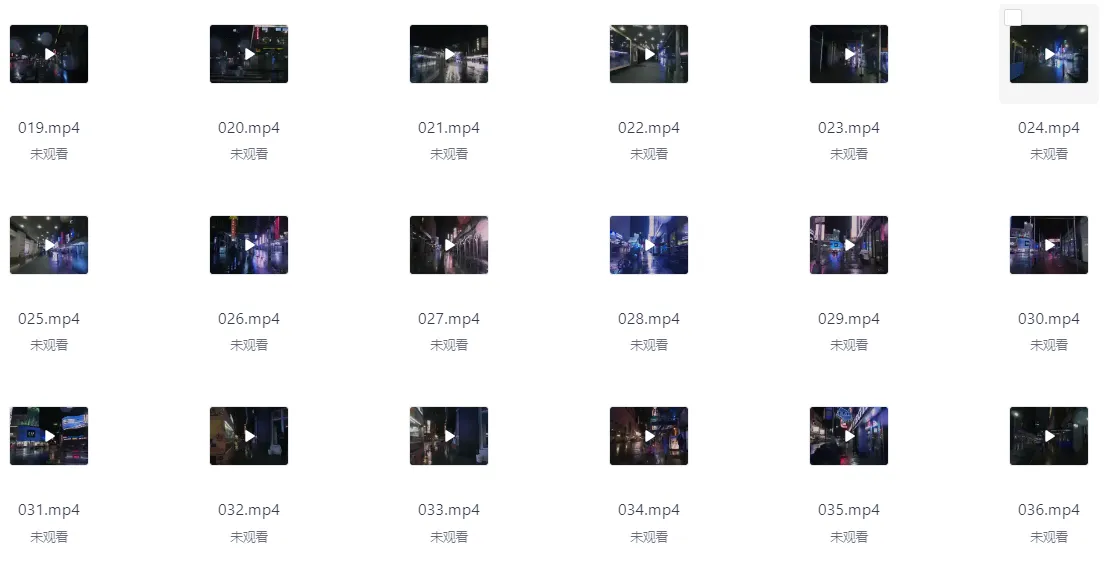 17.5G城市雨夜夜景走拍横版短视频素材免费下载图片 3