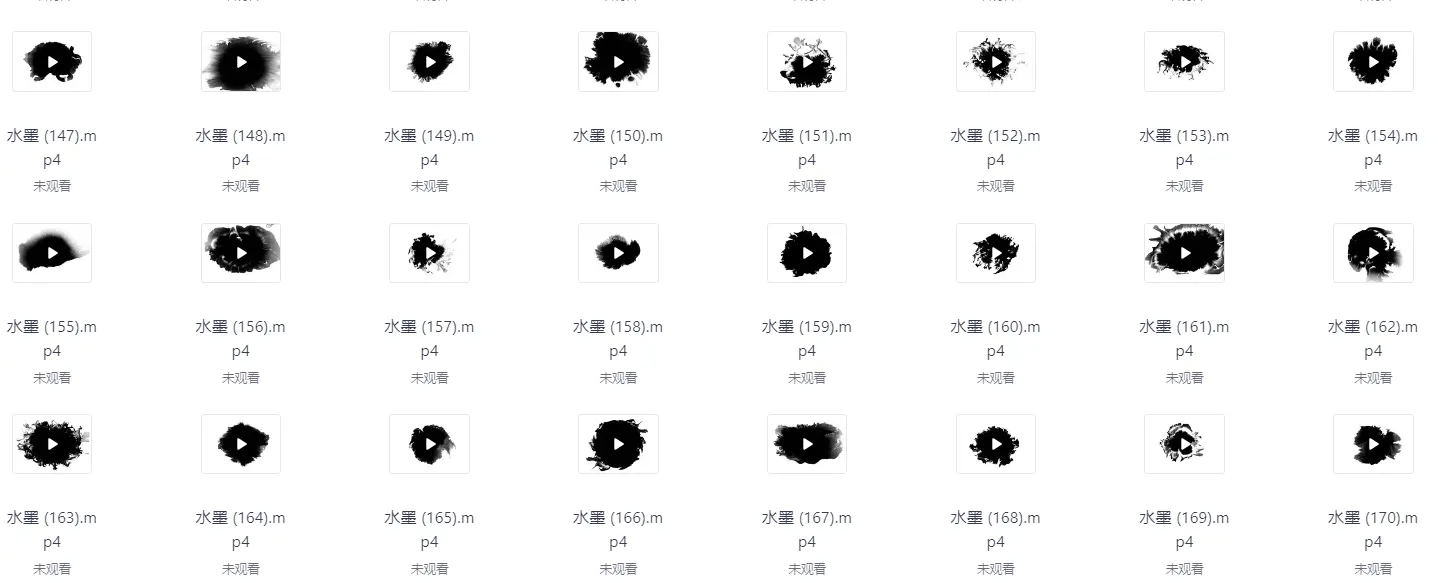 170个4K高清水墨散开视频素材免费下载图片 3