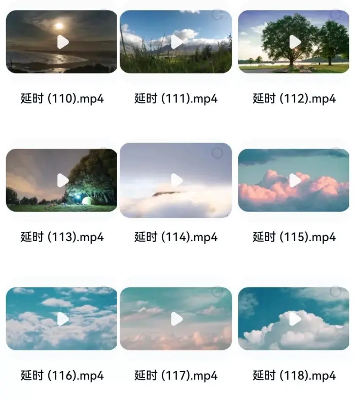 300款商用实拍4K延时视频空境头风景剪辑素材图片 3