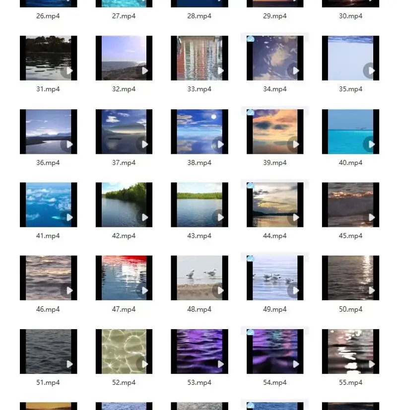 77款水面波光粼粼湖面江河唯美空镜头视频素材图片 3