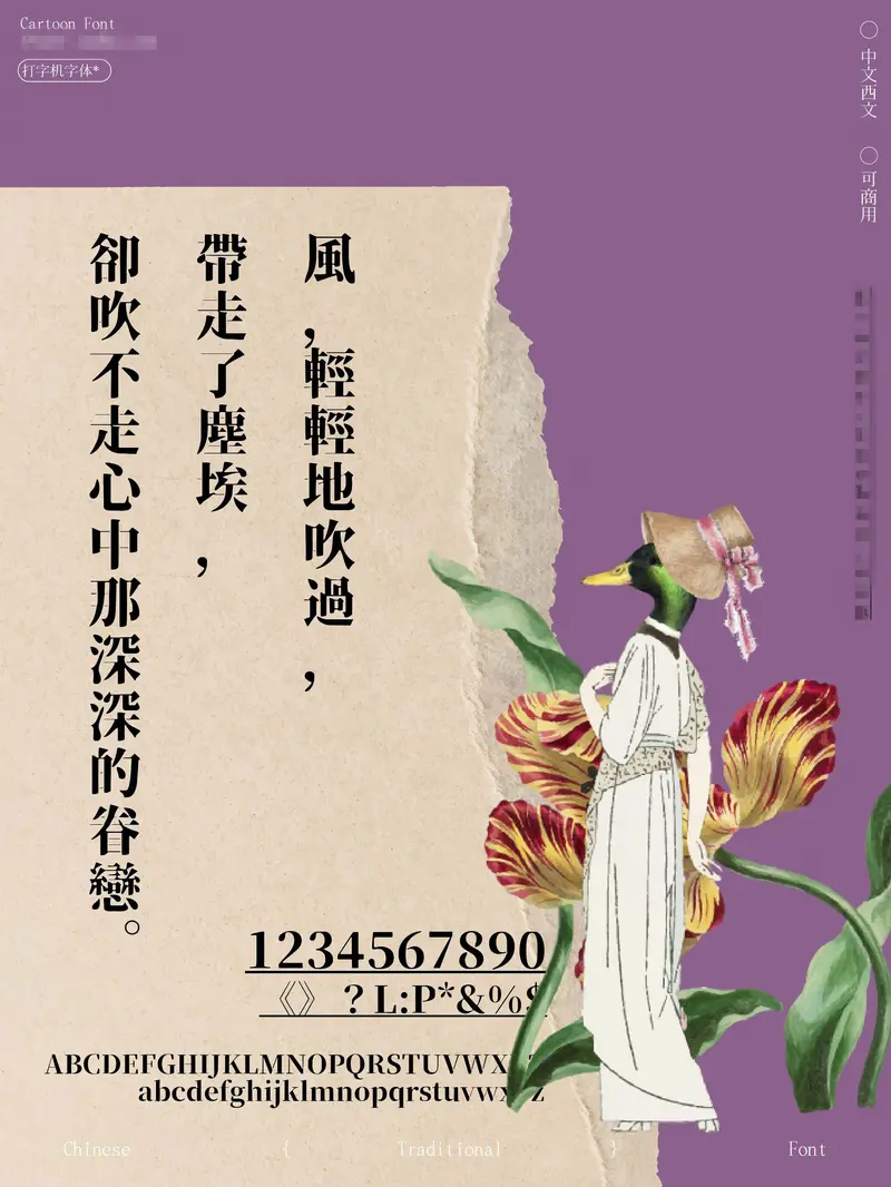 14款可商用的复古打字机中英文字体合集图片 4