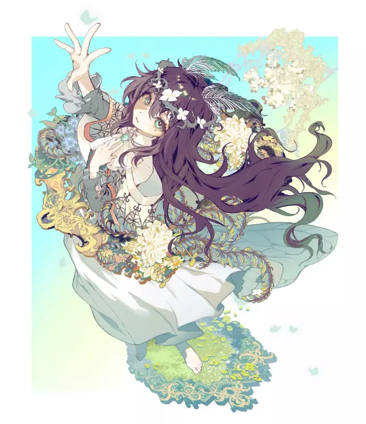 30款欧式花框procreate笔刷素材图片 2