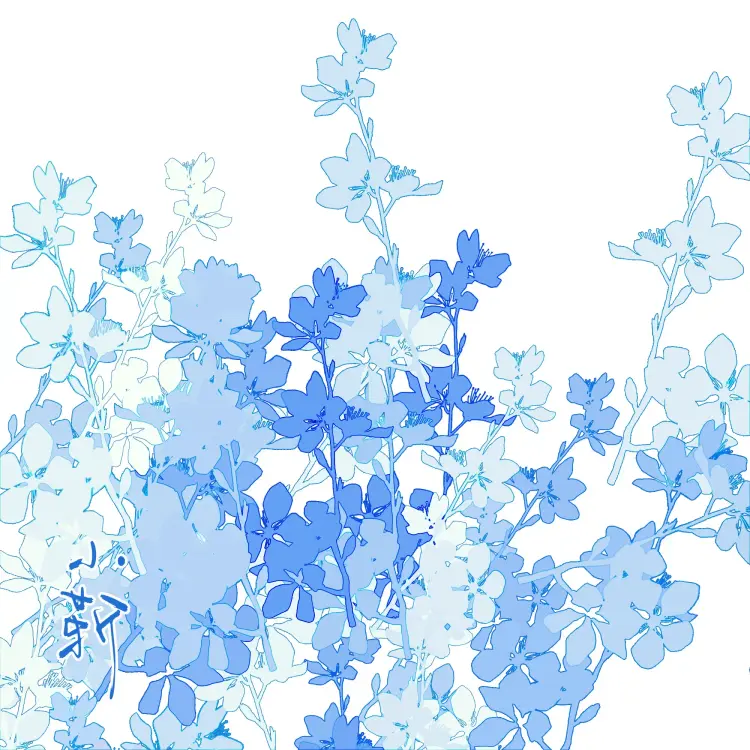 Procreate樱花笔刷可商用花卉素材树叶花朵植物绘画图片 4