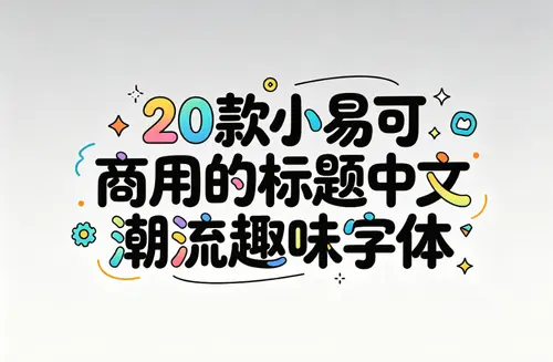 20款可商用的标题中文潮流趣味字体