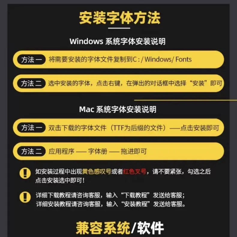 137款全新思源字体宋体黑体包合集 开源免费可商用字体无版权图片 5