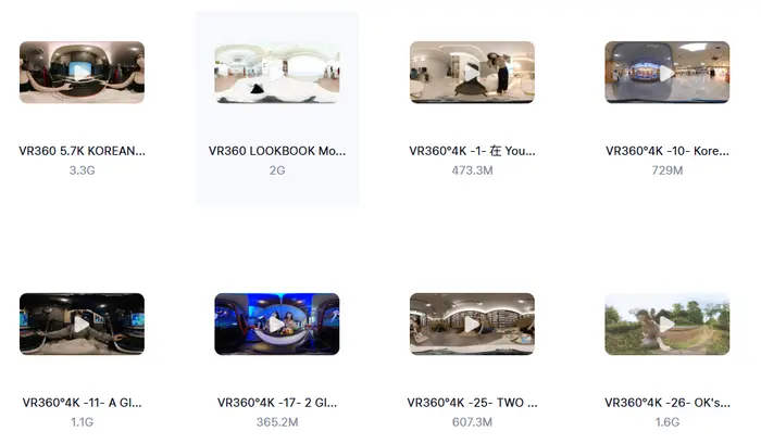 1700部360VR高清4K和8K全景视频超清素材图片 5