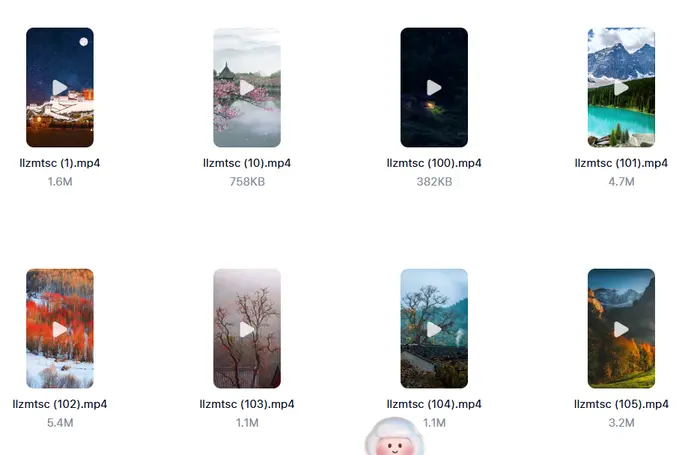 9999款治愈系风景视频素材4K高清无水印素材图片 2