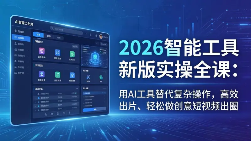 2026智能工具新版实操全课：用AI工具替代复杂操作