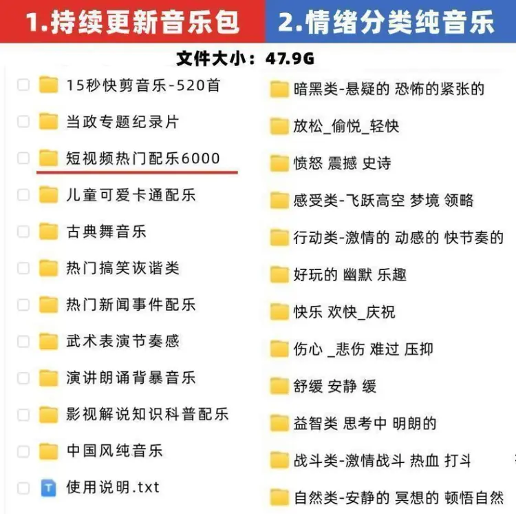 背景纯音乐素材vlog短视频bgm免授权配乐包 第3张