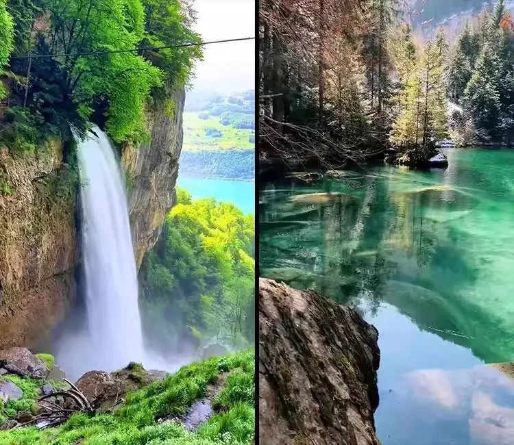 628款瑞士乡村山川小镇风景视频竖屏素材 第3张